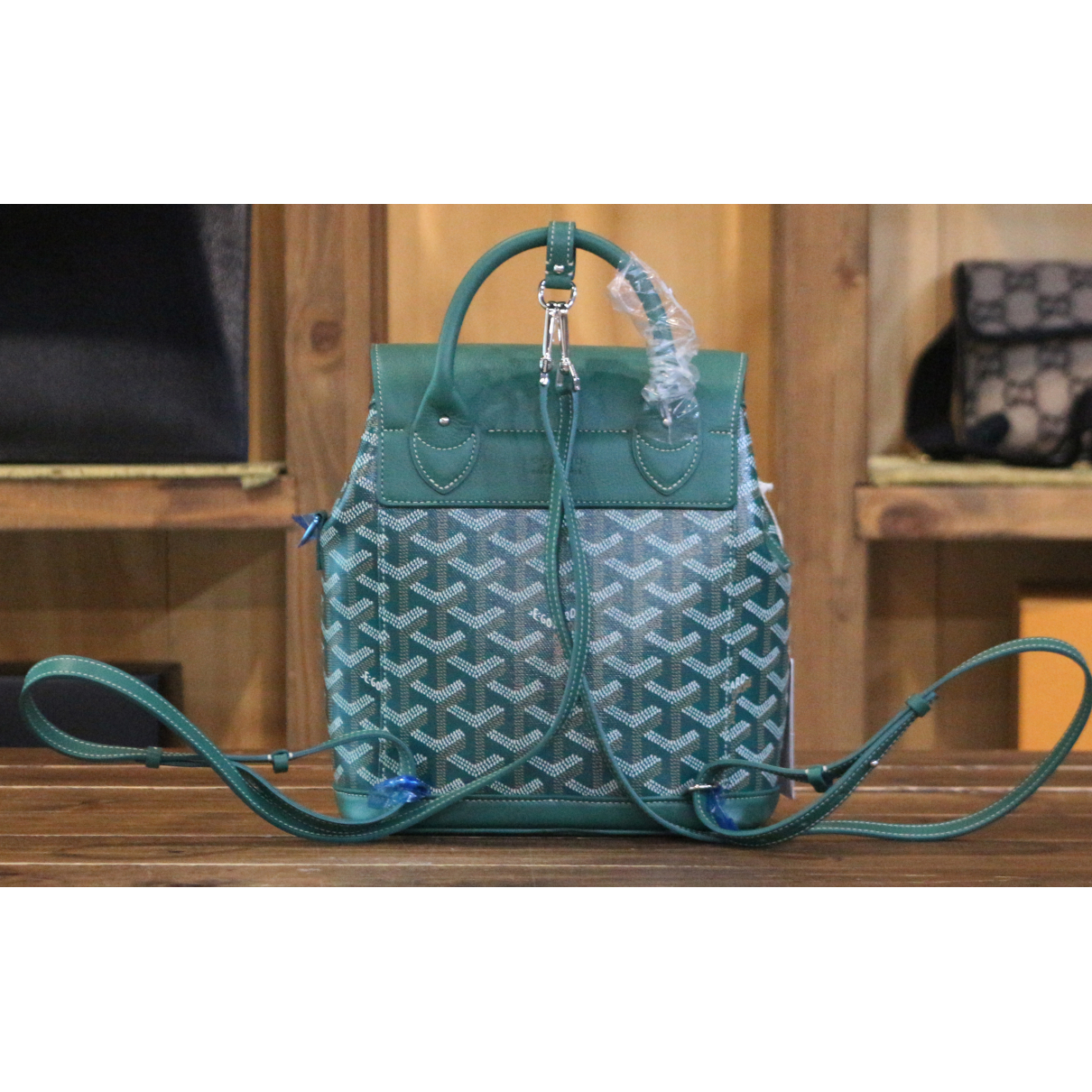 L'alpin cloth backpack Goyard Green in 